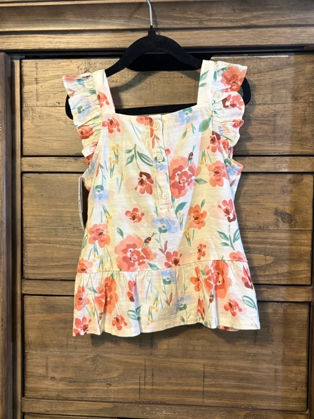 Carter’s‎ 5T Floral Matching Set NWT Girls Ruffle Top & Wide Leg Pants Spring